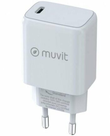 Vægoplader 20   Usb-  Muvit Mcacc0012  Hvid Sort