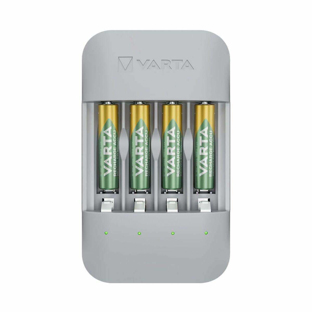 Varta Eco Charger Pro 56813 Batterioplader Med 4x Aaa 800 Mah