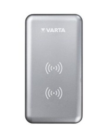 Varta Fast Wireless Trådløs Powerbank Sølv