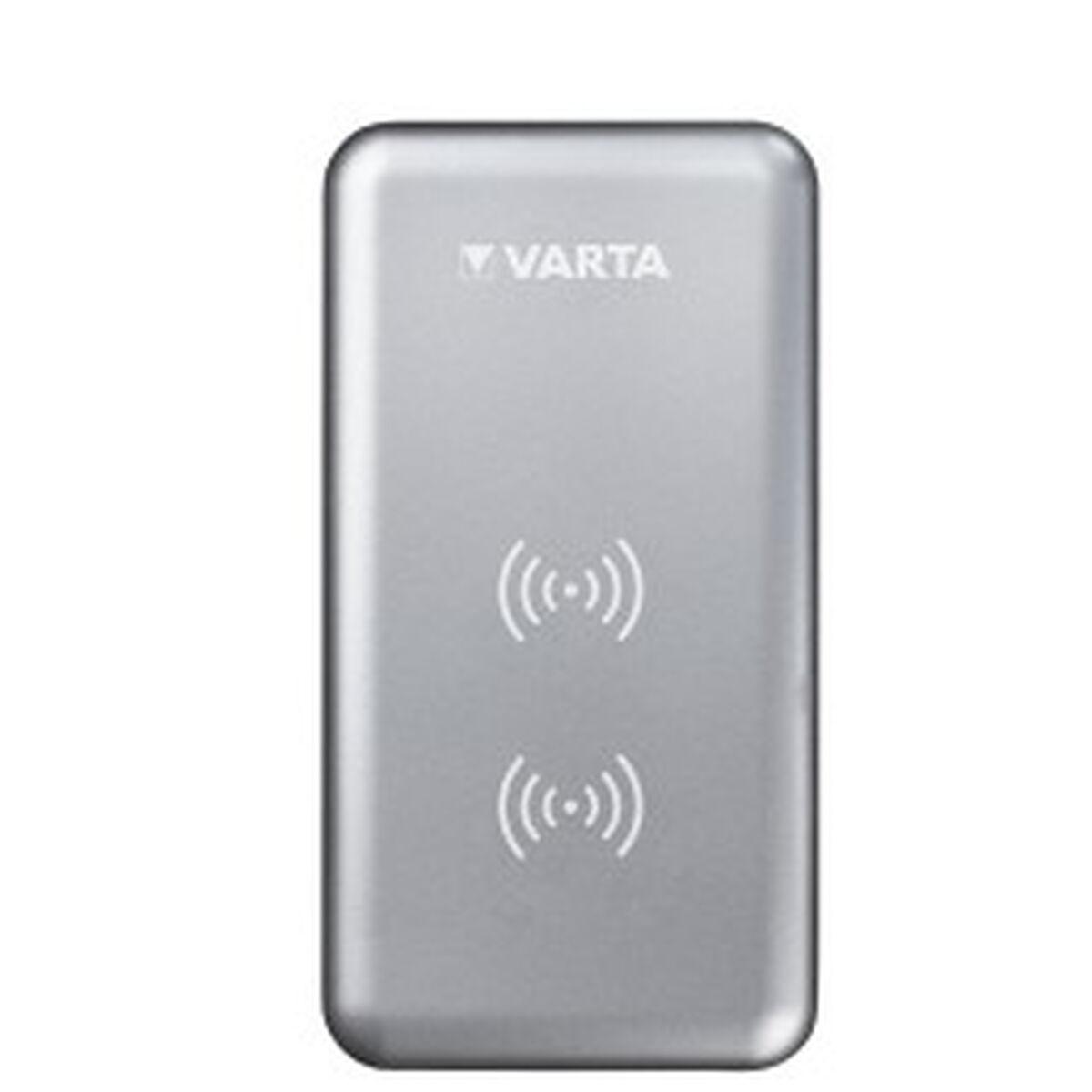 Varta Fast Wireless Trådløs Powerbank Sølv