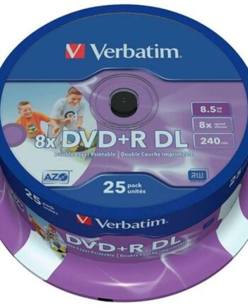 Verbatim Dvd   Dl     Gb 8x 25-pak  Blå