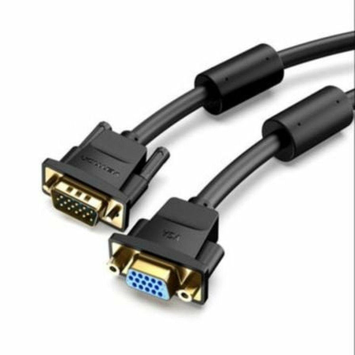 Vga Kabel Vention Dagbh Forlænger Sort