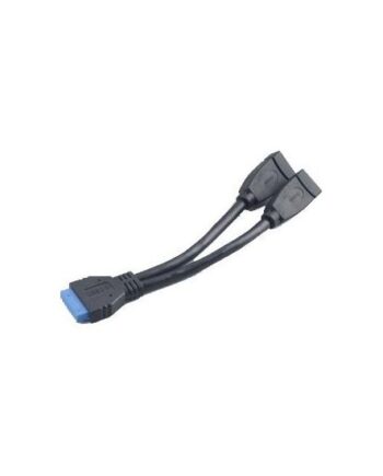 Akasa Usb3   Internal Adapter Cable Usb Intern Til Ekstern Adapter 19 Pin Usb     Samlekasse Til Usb Type   15 Cm