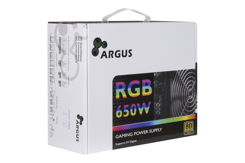 Argus Rgb-650w Cm Ii Strømforsyning 650w 80 Plus Gold Atx12v Sort