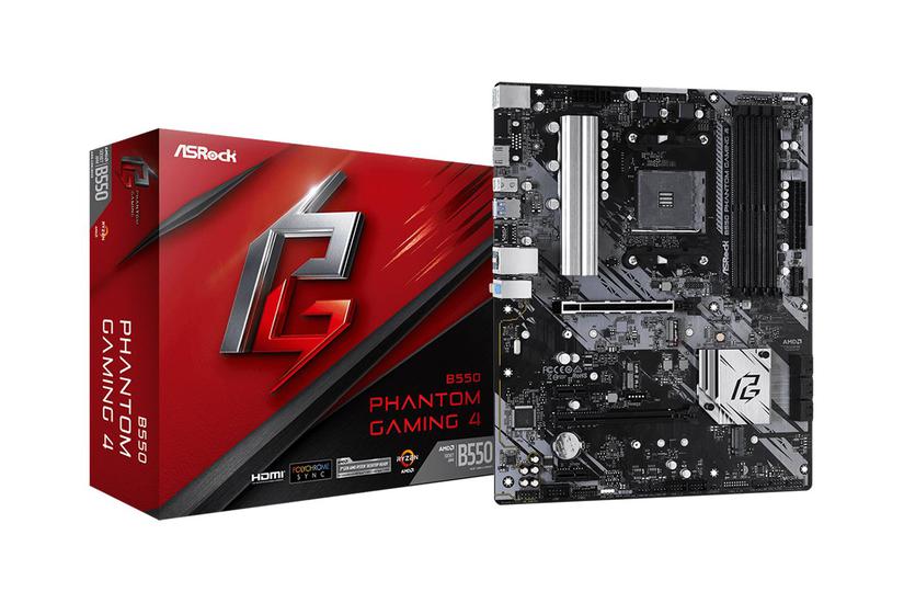Asrock B550 Phantom Gaming Bundkort Atx Socket Am4 Amd B550