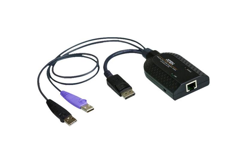Aten Ka7169 Displayport Usb Virtual Media Kvm Adapter Cable With Smart Card Reader Cpu Module Kvm Audio Forlænger