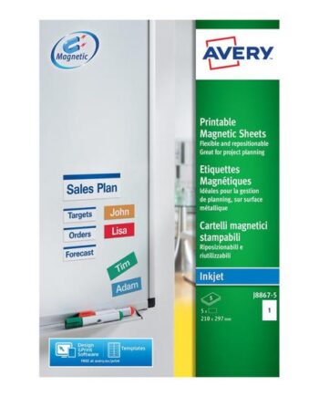 Avery J8867 Magnetiske Etiketter   Stk  A4