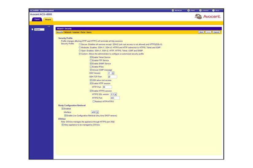 Avocent Acs V6000 Virtual Advanced Console Server Licens Porte