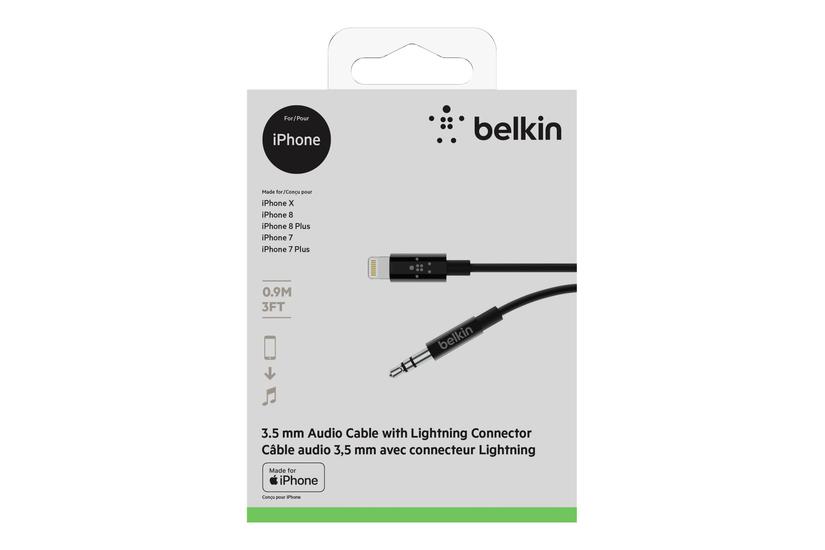 Belkin Lightning Til Hovedtelefon-jackstikkabel Lightning Audio 91 Cm