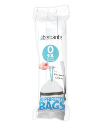 Brabantia Perfectfit Skraldespandsforing 30   Høj-densitets Polyethylen  Hdpe  Pakke Med 20