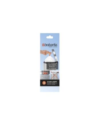 Brabantia Size   Skraldespandsforing     Høj-densitets Polyethylen  Hdpe  Hvid 20
