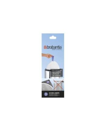 Brabantia Size   Skraldespandsforing Høj-densitets Polyethylen  Hdpe  Hvid Pakke Med 20