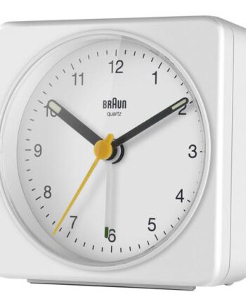 Braun Bc03w Alarmur Kvadratisk Kvarts Desktop Hvid