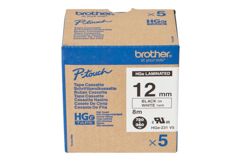 Brother Hge-231v5 Lamineret Bånd Kassette Rulle Cm