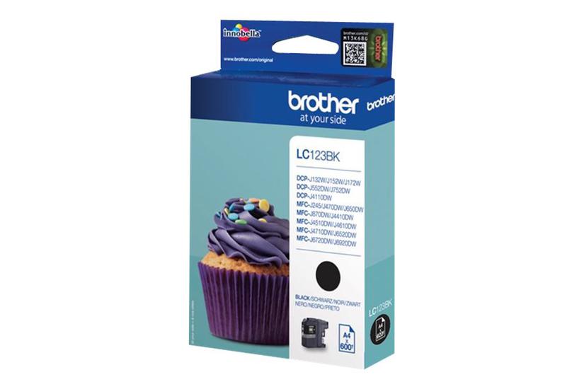 Brother Lc123bk Højtydende Sort Original Blækpatron