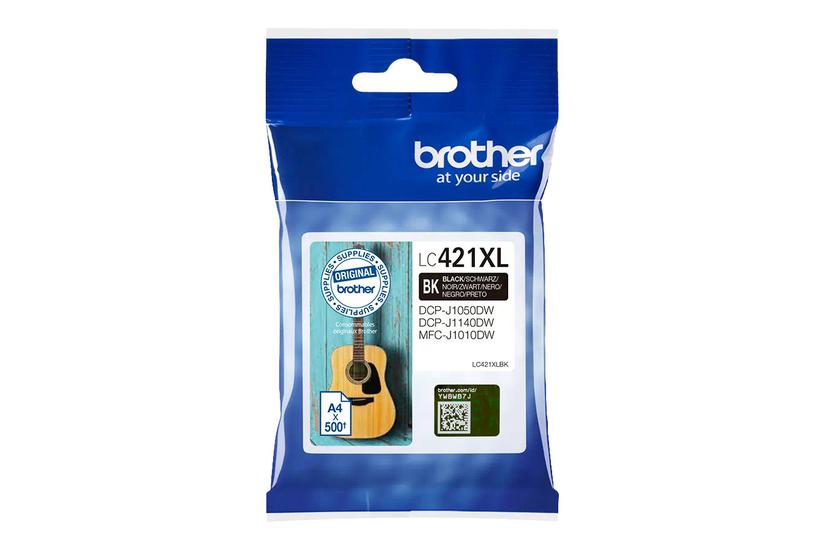 Brother Lc421 Bk Højtydende Sort Original Blækpatron