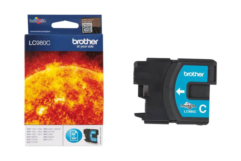 Brother Lc980c Cyan Original Blækpatron