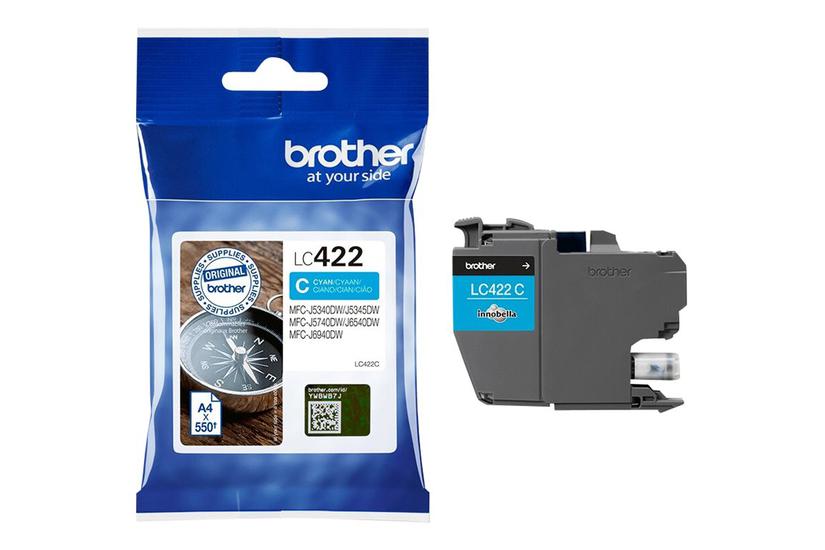 Brother Lc422c Cyan Original Blækpatron