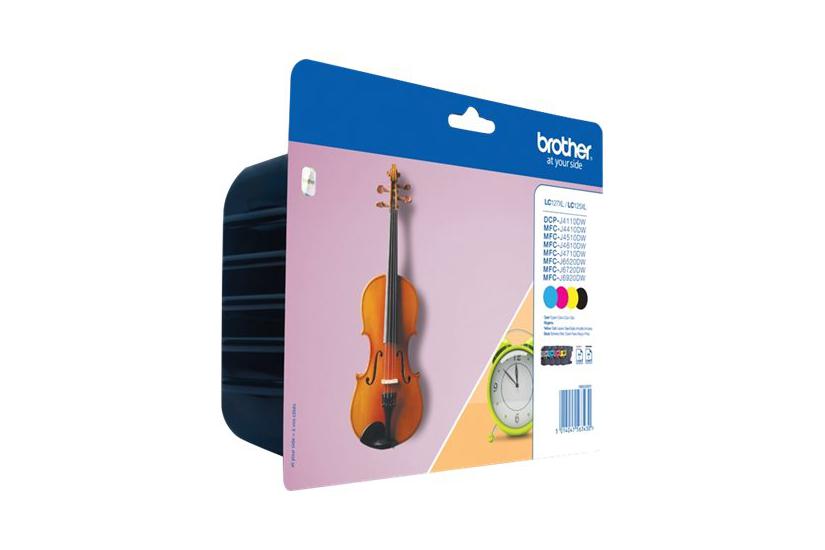 Brother Lc127 Value Pack Pakker Høj Kapacitet Sort Gul Cyan Magenta Original Blækpatron