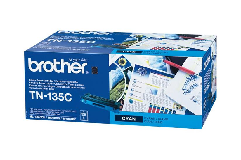 Brother Tn135c Højtydende Cyan Original Tonerpatron