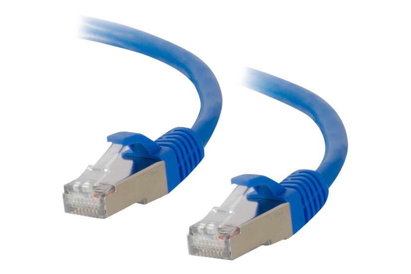 C2g Cat6a Booted Shielded Stp Network Patch Cable Patchkabel Blå