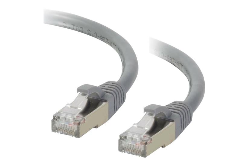 C2g Cat6a Booted Shielded Stp Network Patch Cable Patchkabel Grå