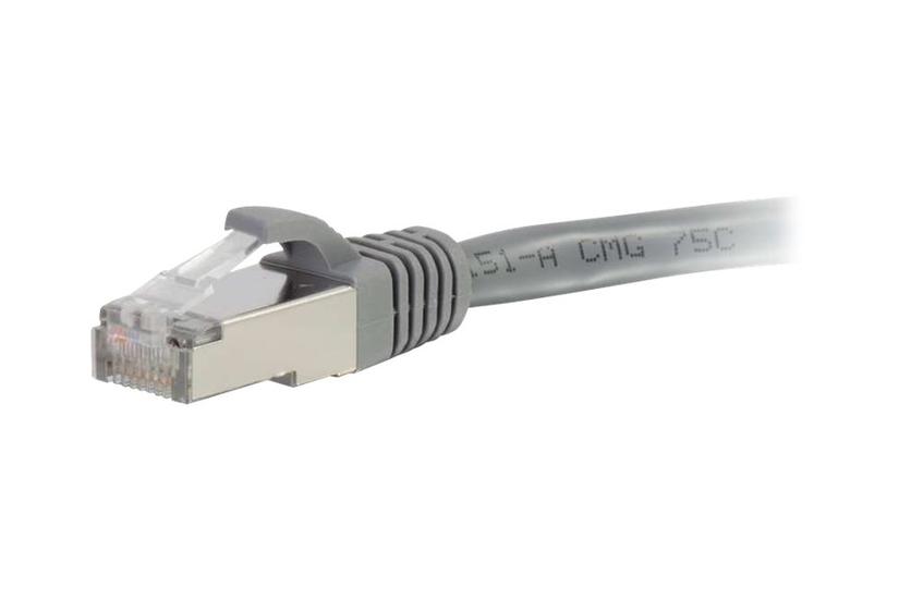 C2g Cat6a Booted Shielded Stp Network Patch Cable Patchkabel 20 Grå