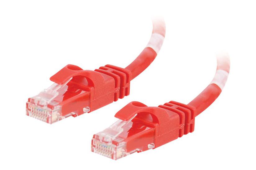 C2g Cat6 Booted Unshielded Utp Network Patch Cable Patchkabel Rød