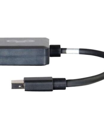 C2g 20cm Mini Displayport To Dvi Adapter Thunderbolt To Single Link Dvi-  Converter     Black Displayport Kabel 20 Cm