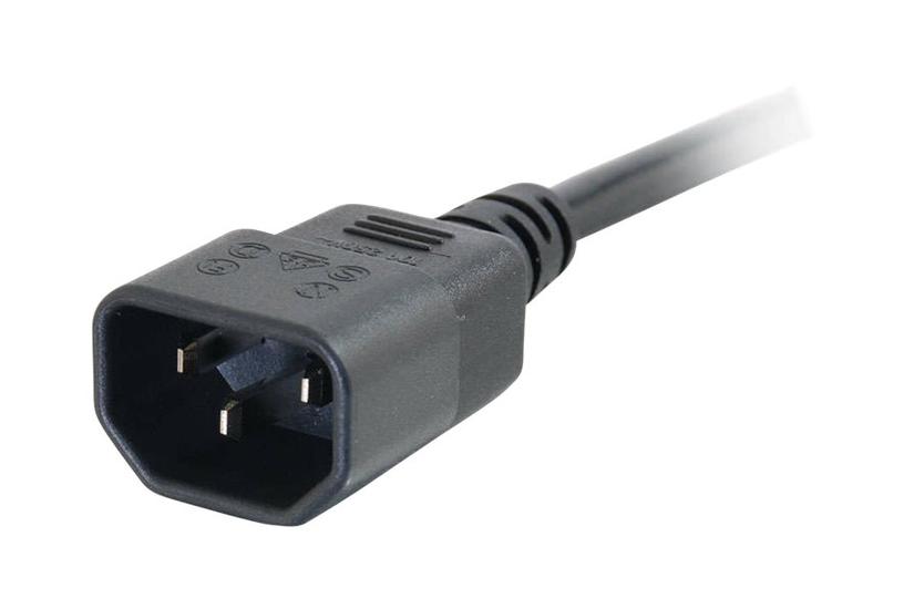 C2g Computer Power Cord Extension Forlængerkabel Til Strøm Power Iec 60320 C13 Til Iec 60320 C14