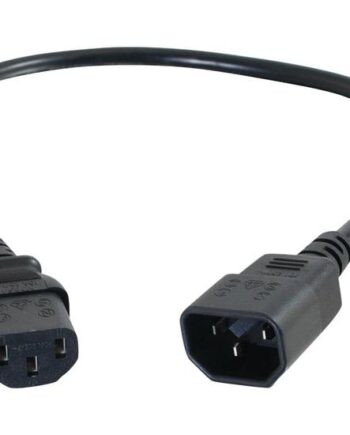 C2g Computer Power Cord Extension Forlængerkabel Til Strøm Power Iec 60320 C13 Til Iec 60320 C14