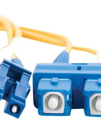 C2g Lc-sc   125 Os1 Duplex Singlemode Pvc Fiber Optic Cable  Lszh  Patchkabel          Gul
