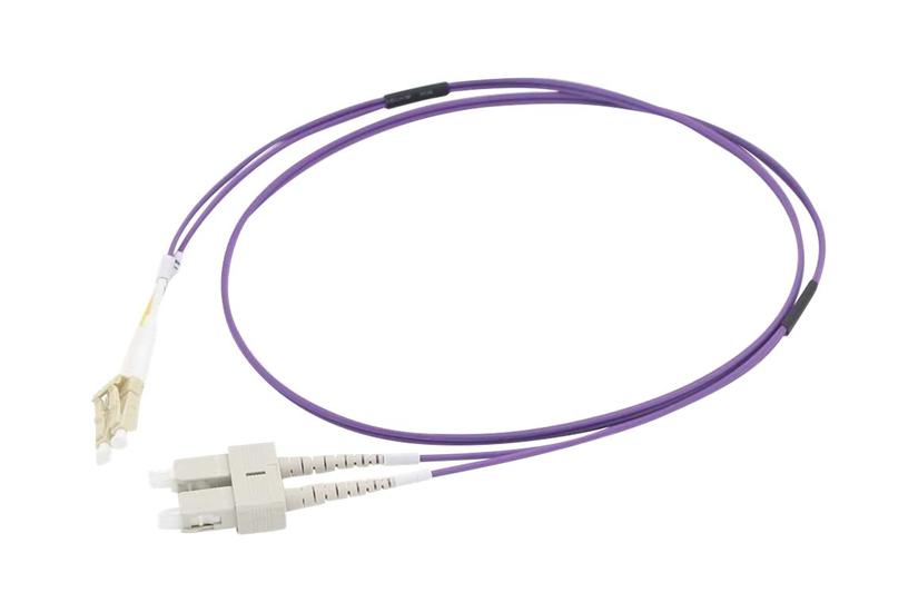C2g 2m Lc Sc Om4 Lszh Fibre Patch Purple Patchkabel Lilla