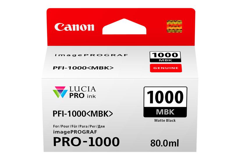 Canon Pfi-1000 Mbk Mat Sort Original Blækbeholder