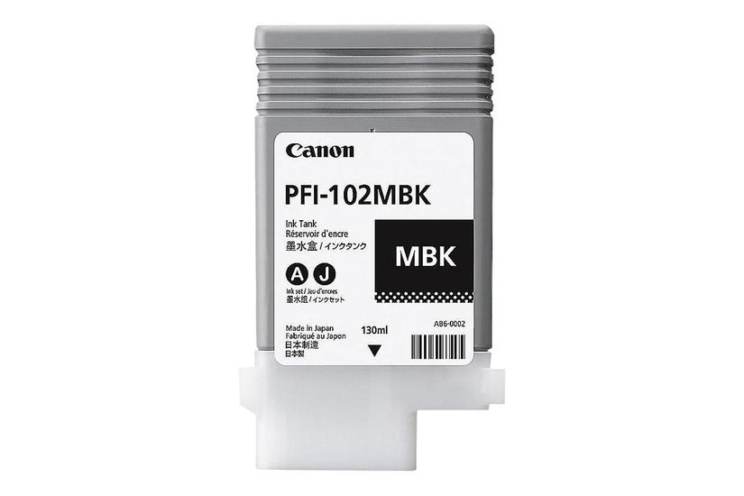 Canon Pfi-102 Mbk Mat Sort Original Blækbeholder
