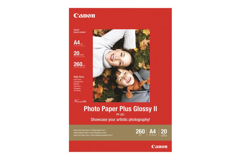 Canon Photo Paper Plus Glossy Ii Pp-201 Fotopapir Høj-skinnende 20 Ark 130 130 Mm 265
