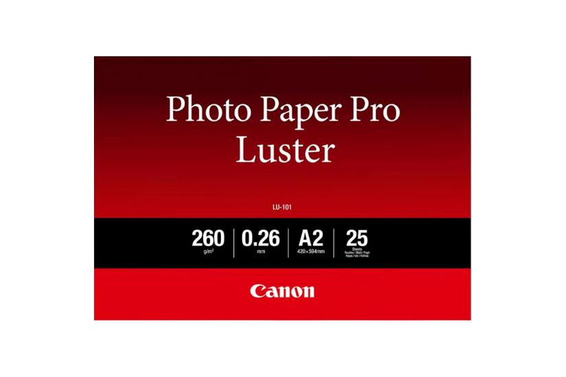 Canon Photo Paper Pro Luster Lu-101 Fotopapir Glans 25 Ark A2 260