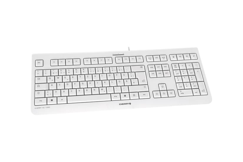 Cherry Kc 1000 Tastatur Belgisk Lysegrå Indgangsudstyr