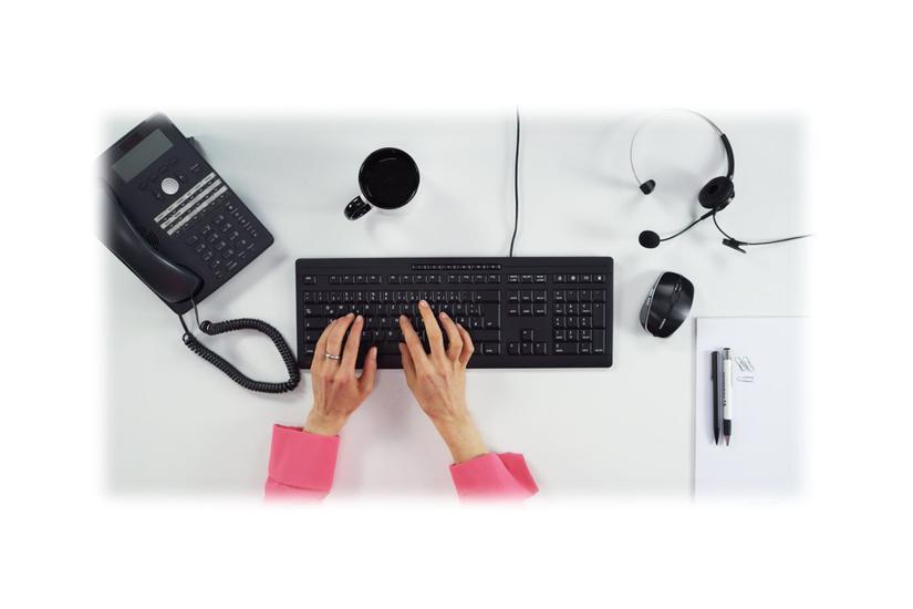 Cherry Stream Keyboard Tastatur Spansk Sort Indgangsudstyr