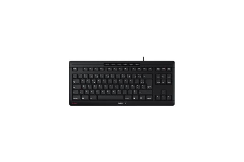 Cherry Stream Keyboard Tkl Tastatur Azerty Fransk Sort Indgangsudstyr