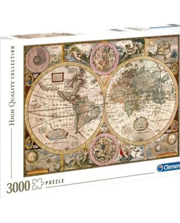 Clementoni High Quality Collection Old Map Puslespil 3000 Stykker 118     84   Cm 14 år Og Op