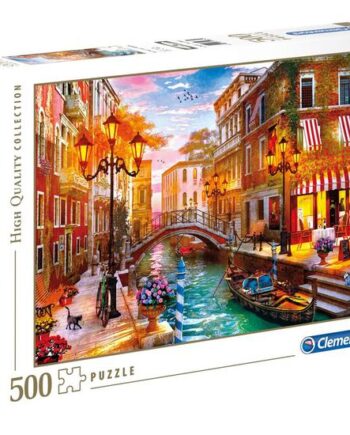 Clementoni High Quality Collection Sunset Over Venice Puslespil 500 Stykker