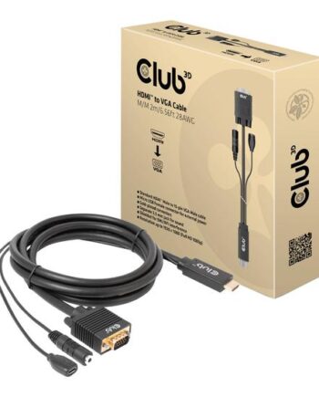 Club 3d Adapterkabel Hdmi   Vga   Audio