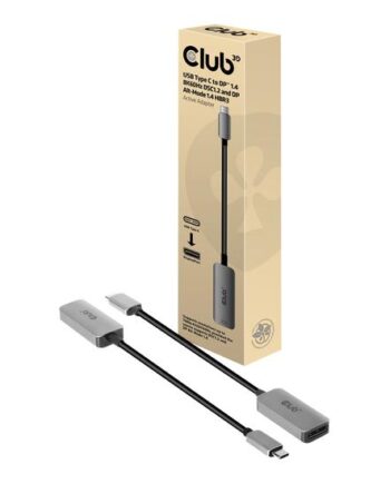 Club 3d Cac-1567 Displayport Adapter 24 Pin Usb-  Til Displayport 22 Cm