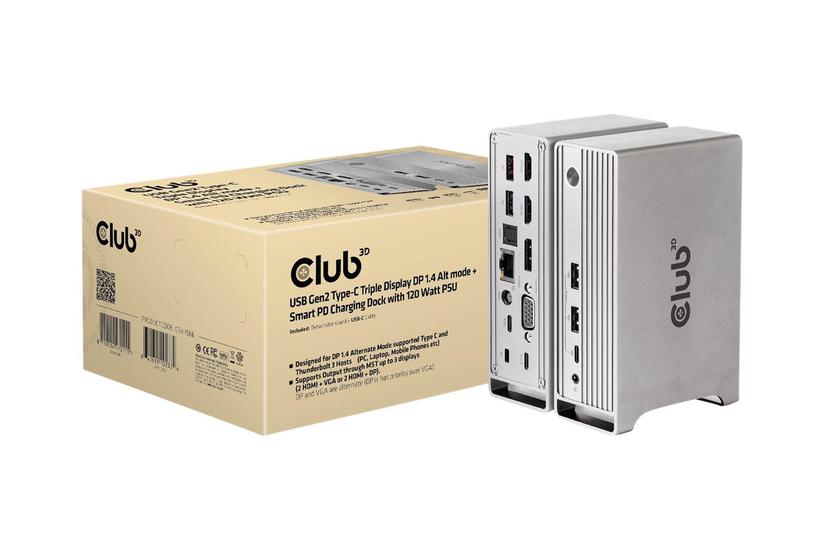 Club 3d Dockingstation Usb- Vga Hdmi Dp 1gbe