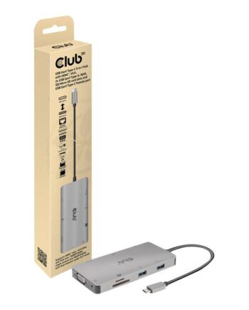 Club 3d Usb Gen1 Type-   -in-  Hub Dockingstation Usb-  Vga  Hdmi 1gbe