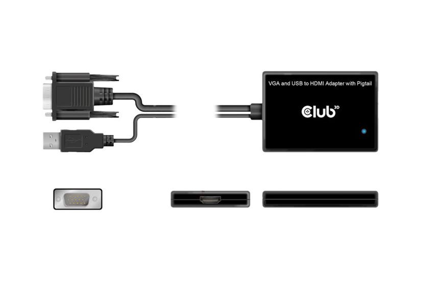 Club 3d Videoadapter Hdmi Vga 60 Cm