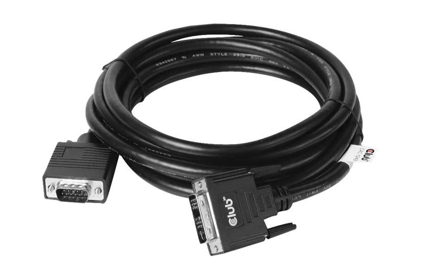 Club 3d Videoadapterkabel Dvi- Til Hd-15 Vga