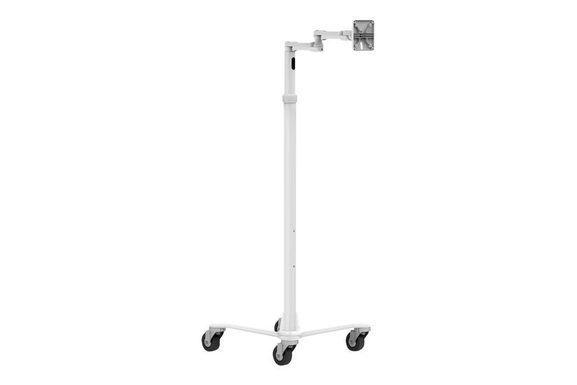 Compulocks Medical Rolling Cart Extended Vesa Compatible Vogn Med Hjul For Lcd Display Hvid