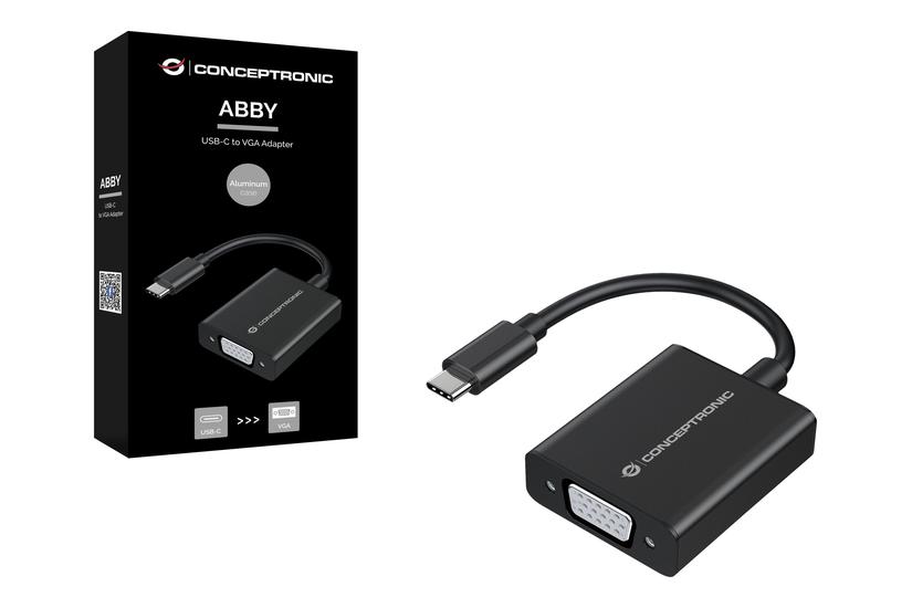 Conceptronic Abby Videoadapter 24 Pin Usb- Til Hd-15 Vga